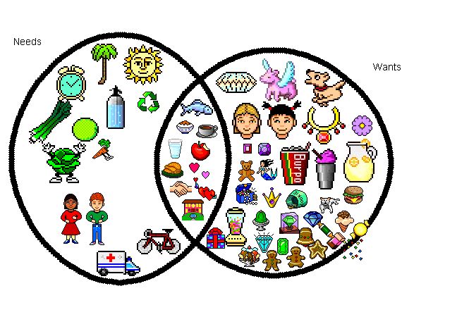 Needs vs. wants